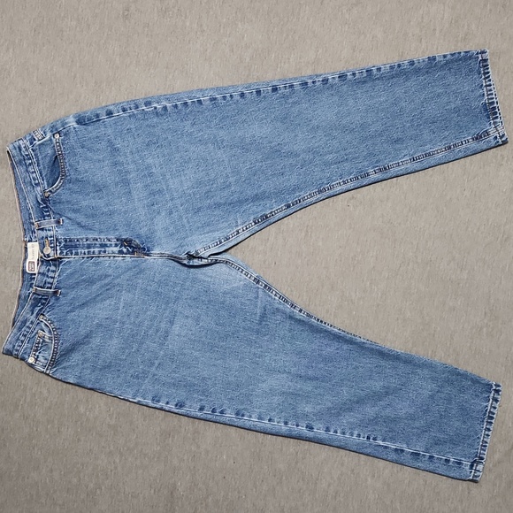 🔴🆓️ FREE* Vintage Y2K Faded Glory High Rise Baggy Tapered Leg Crop "Mom" Jeans - Picture 5 of 12